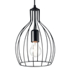 Lampa wisząca Ideal Lux 148151 Ampolla-2 SP1 Nero