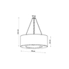 Sollux Lighting Żyrandol SATURNO 90 czarny SL.0796