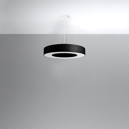 Sollux Lighting Żyrandol SATURNO SLIM 50 czarny SL.0750