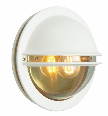 BERLIN 610 WHITE E27 LED 9W CLEAR LAMPSHADE