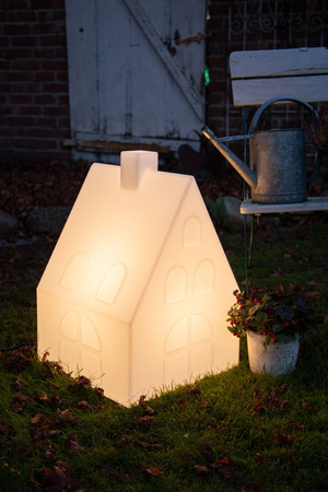 Domek LED Lampa zewnętrzna ogrodowa 2700K Biała ciepła H57 32517W biały