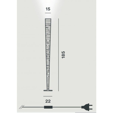 Lampa podłogowa Foscarini 182043-10 Tress Stilo