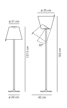 Lampa podłogowa Artemide 0123010A Melampo
