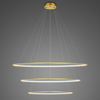 Lampa wisząca Ledowe Okręgi No.3 Φ100 cm in 2700k złota Altavola Design
