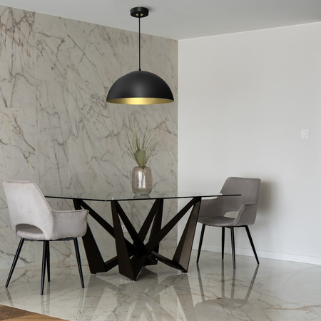 Milagro Lampa wisząca BETA BLACK/GOLD 1xE27 45cm MLP7973 CZARNY / ZŁOTY