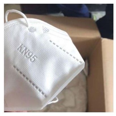 Maska ochronna na twarz KN95 FFP2 zabezpieczająca z elastycznymi gumkami