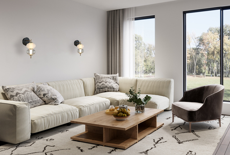 Kinkiet Italux WL-84938-2-BK Czarny, biały, przezroczysty