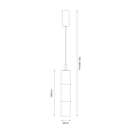 Milagro Lampa wisząca BATO Smoked 4W LED ML1396 CZARNY