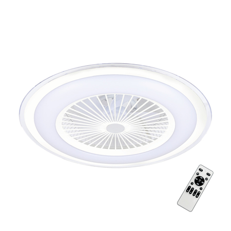 Milagro Lampowentylator ZEPHYR WHITE 48W LED+ PILOT ML1516 BIAŁY