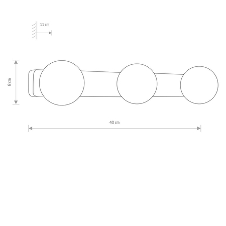 Kinkiet BRAZOS Nowodvorski 8056 czarny