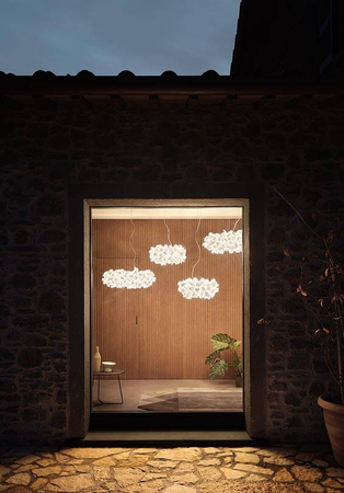 Lampa wisząca Slamp CLIZIA - MAMA NON MAMA WHITE - TRANSPARENT WIRE S CLISS00MNM01T00000EU biały