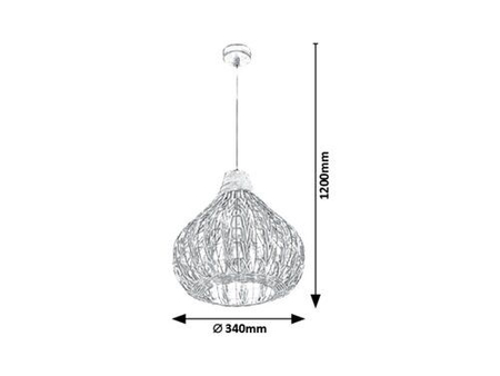 Lampa wisząca Rabalux Zahara 7604 naturalny
