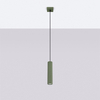Sollux Lighting Lampa wisząca KARBON 1 zielony oliwkowy SL.1611