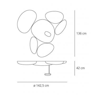 Lampa sufitowa Artemide 1245W10A Skydro LED