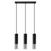Sollux Lighting Lampa wisząca LOOPEZ 3L czarny/chrom SL.0942