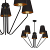 Milagro Żyrandol VICTORIA BLACK 5xE27 MLP4913 CZARNY