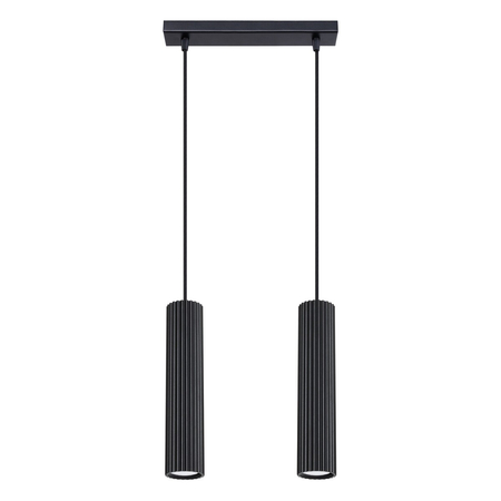 Sollux Lighting Lampa wisząca KARBON 2 czarny SL.1574