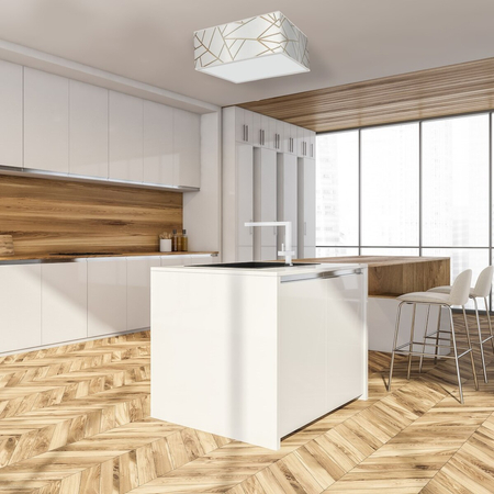 Milagro Lampa sufitowa Ziggy 3xE27 Biały/Złoty MLP7564 Biel / Złoto