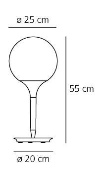 Lampa stołowa Artemide 1050010A Castore 25
