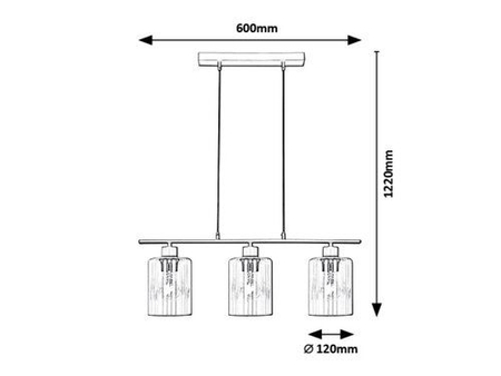 Lampa wisząca Rabalux Miroslaw 5078 czarny matowy