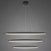 Lampa wisząca Ledowe Okręgi No.3 120cm 3k czarna Dali