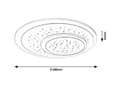 Lampa sufitowa Rabalux Taneli 3264 biały