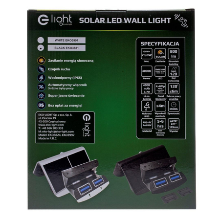 Lampa Solarna Milagro EKO3881 Butterfly