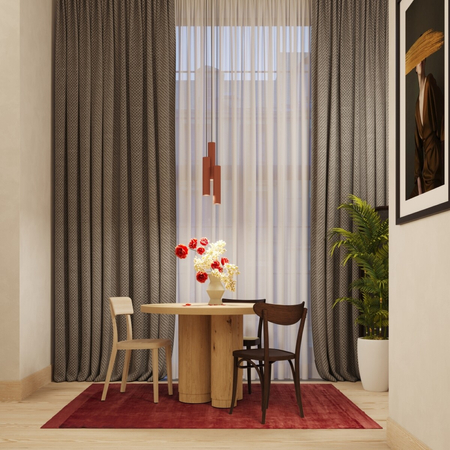 Sollux Lighting Lampa wisząca LAGOS 3L ochra czerwona SL.1491