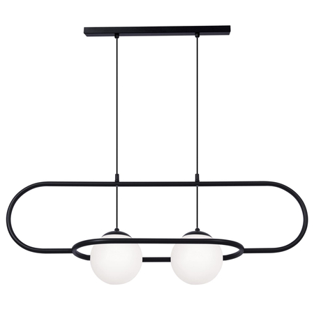 Lampa wisząca FINESTRA Kaja K-4960 biały/czarny