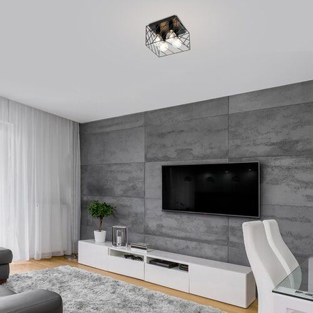 Lampa sufitowa Rabalux Boroo 71027 czarny matowy