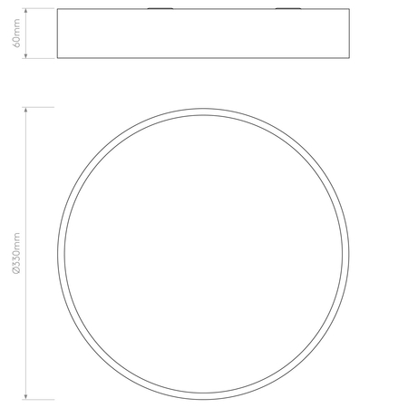 Lampa sufitowa Astro Mallon LED 1125016 Brązowy
