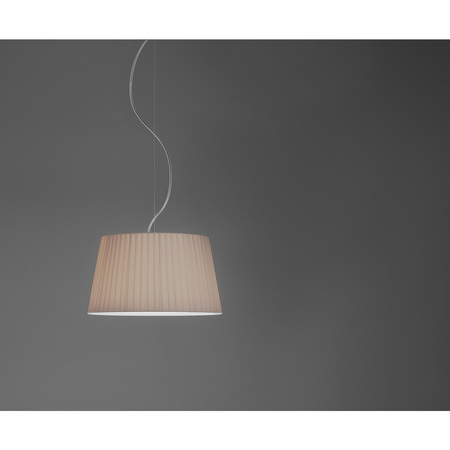 Klosz/Abażur Astro Tapered Round 400 Pleated 5002010 Piaskowa (Szarobeżowa) Tkanina