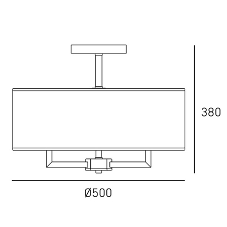 Cosmo Light Plafon LILLE C05920BR-WH