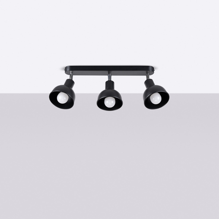 Sollux Lighting Plafon ELBA 3 czarny SL.1318