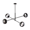 Lampa wisząca LINEAR 4 BLACK/STRIPE Emibig 1168/4 czarny