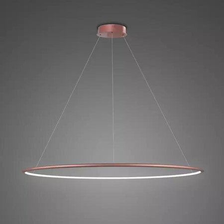 Lampa wisząca Ledowe Okręgi No.1 120cm 4k Różowe Złoto