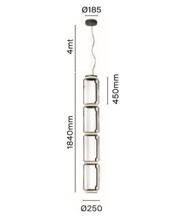 Lampa wisząca Flos F0277000 Noctambule