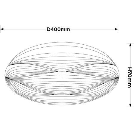 Light Prestige Moluna 40cm biały LED 4000K LP-9623/1C-40 WH