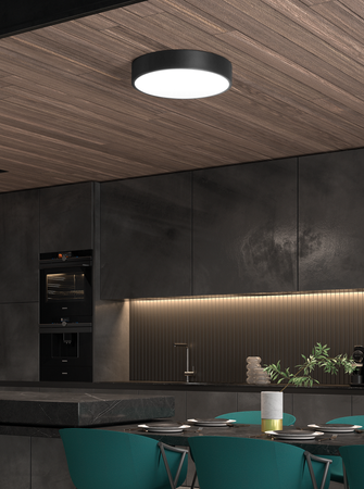 Lampa sufitowa CELIO czarny 48W ø30cm 4000K 3200lm