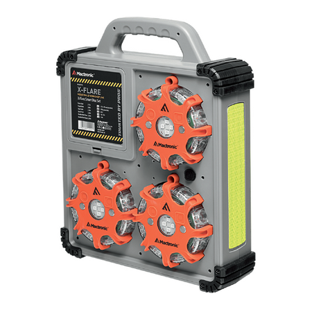 Zestaw dysków sygnalizacyjnych X-FLARE Mactronic z funkcją automatycznej synchronizacji