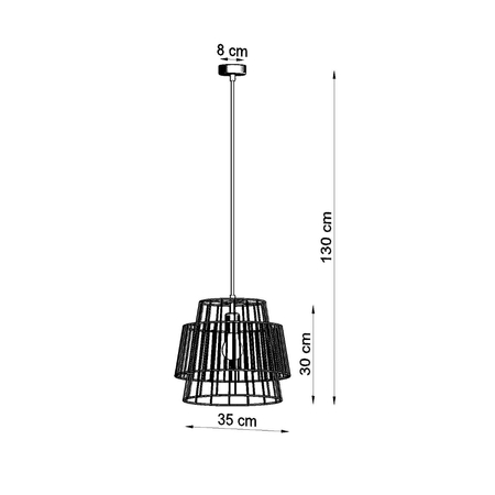 Sollux Lighting Lampa wisząca GATE biały SL.0662