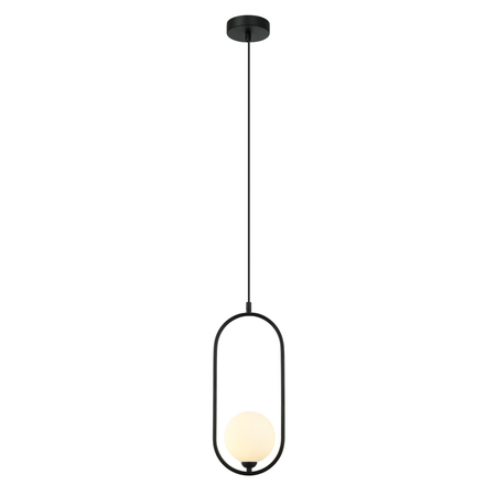 Lampa wisząca Italux Lupus PND-3965-1-BK Czarny, biały