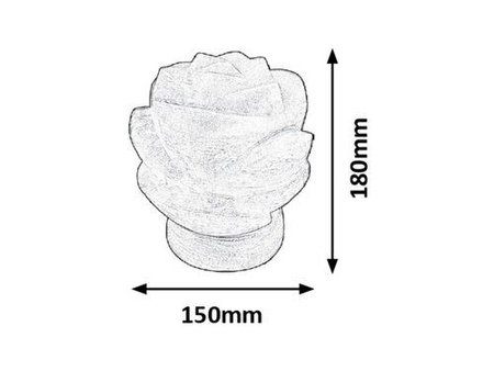 Lampa wewnętrzna Rabalux Flores 2676 pomarańczowy