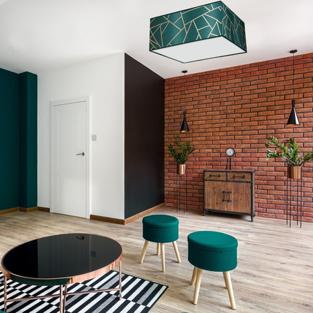 Milagro Lampa sufitowa ZIGGY GREEN Gold/Bottle green 3xE27 MLP7575 ZŁOTO / BUTELKOWA ZIELEŃ