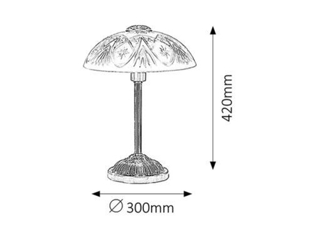 Lampa stołowa Rabalux Annabella 8634 brąz