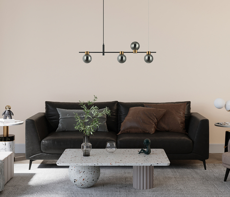 Lampa wisząca Italux PND-5225-4-BK-SG Czarny, dymiony