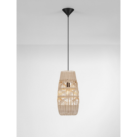 Lampa wisząca Luces Exclusivas GELVIRA LE45378 drewno jasne i ciemne, czarny