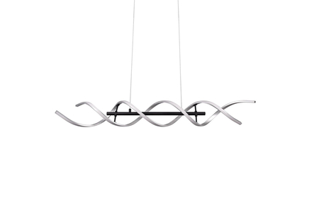 Lampa wisząca Trio 341810205 czarny/srebrny