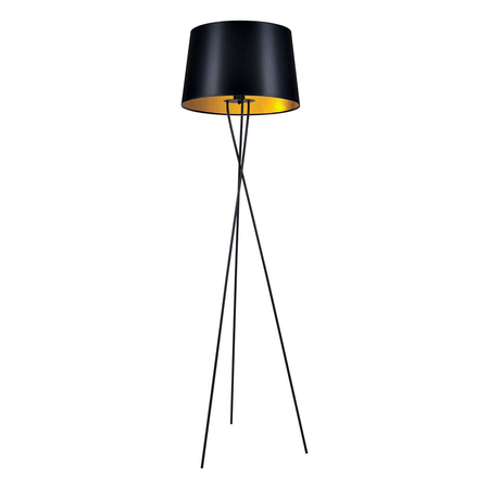 Lampa podłogowa REMI GOLD Kaja K-4358 czarny/złoty
