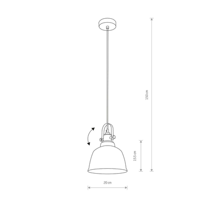Lampa wisząca AMALFI M Nowodvorski 9153 złoty
